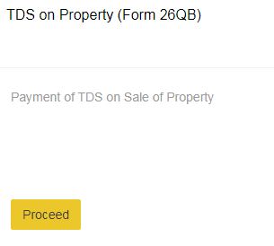 Form 26QB pay TDS online