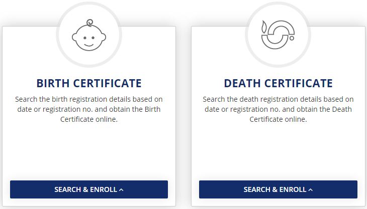Surat Birth death certificate online